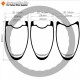 Ultralight Wave Shape 700C 50x28mm Carbon Tubeless Hooked/Hookless/Tubular Road Bike Rim